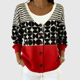 Sweter Kardigan w Komfortowym Splecie