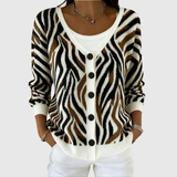 Sweter Kardigan w Wygodnym Dzianinowym Stylu