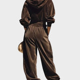 Solenne – luźny komplet welurowy