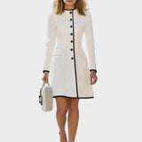 Ksenia – sukienka midi kontrast