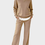 Lena - Elegancki zestaw swetrowy z guzikami ✨