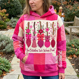 Różowy Październik Magiczny Hoodie