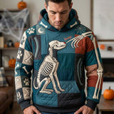 Hoodie z czaszkami po zmroku