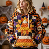 Hoodie Patchwork Halloween o Północy