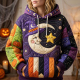 Hoodie Patchwork na Halloween o Północy