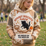 Hoodie Kota o Północy Jesienią