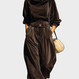 Solenne – luźny komplet welurowy