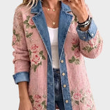 Natalie - Vintage Patchwork Denim Blazer