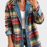 Sarah - Vintage Patchwork Denim Jacket