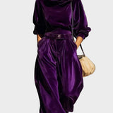 Solenne – luźny komplet welurowy