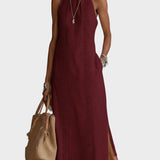 Jimena - midi-sukienka z lnu